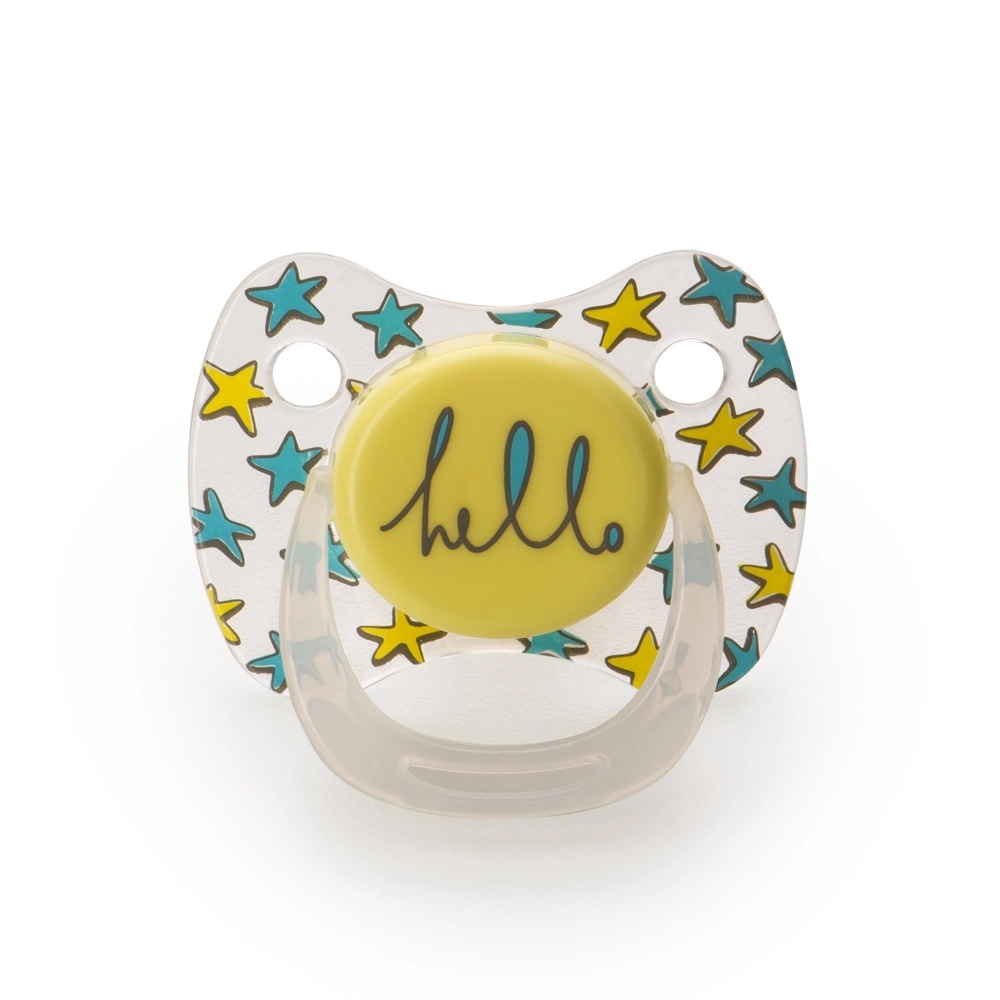 Соска-пустышка ортодонтической формы с колпачком Happy Baby 13011/1 yellow c5692f717a8c0dae583e5197f29d4926