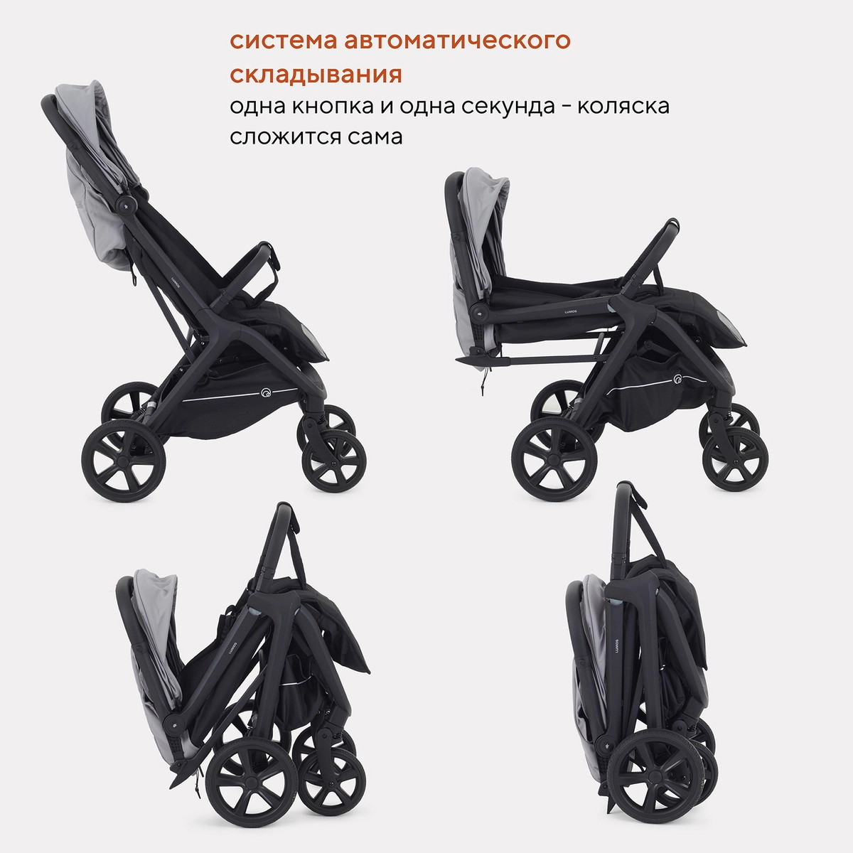 Прогулочная коляска RANT LUMOS Classic Grey 1798knmkwc08ptb7pfhxetzglbot6uay