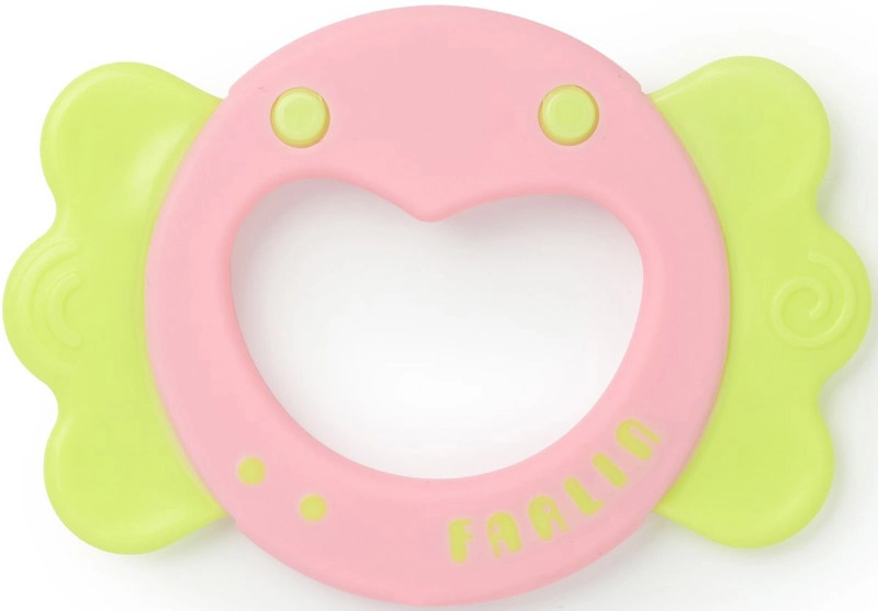 Прорезыватель силиконовый Farlin Веселое сердечко 0+ розовый-салатовый 9429b52ca025bd30e718e59e3e96f41b