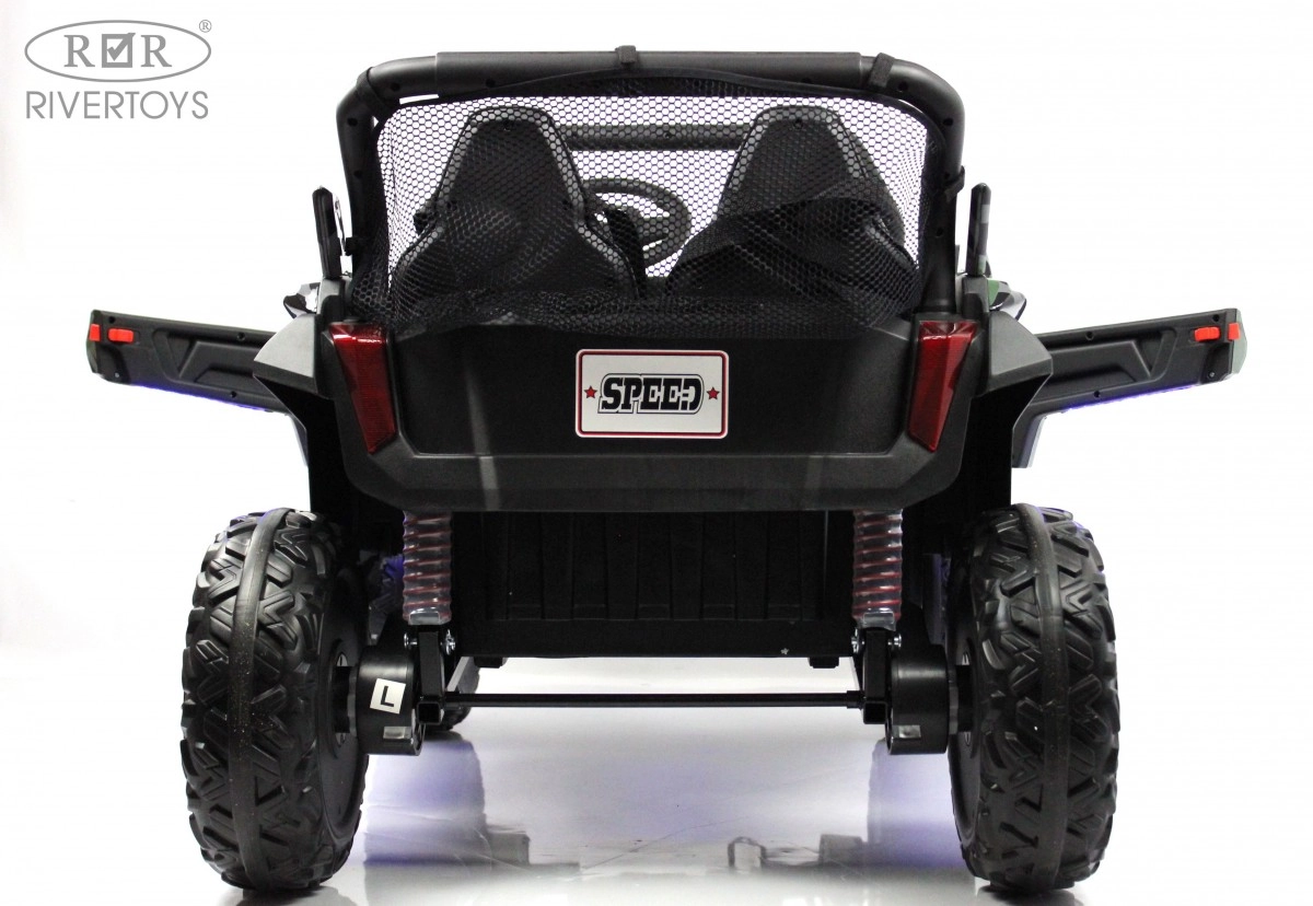 Детский электромобиль RiverToys T777TT 4WD зеленый камуфляж 4lf2047159hube9ny12n86ry582j4rmg