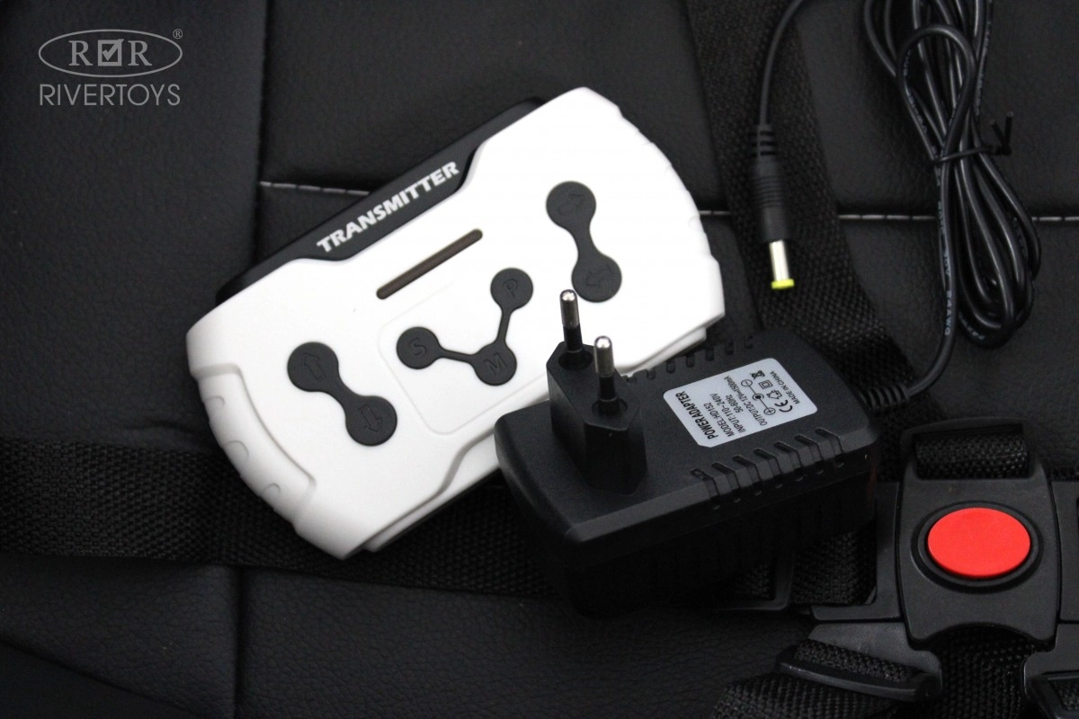 Детский электромобиль RiverToys М222БХ белый 9m5w30ax2pcorlj6p43ccbs387p0nhqc
