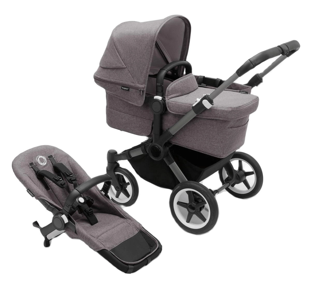 Коляска 2 в 1 Bugaboo Donkey 5 Mono Complete Graphite/Grey Melange/Grey Melange 1zvt96o6n0akzjzdso074a5tohdbu30n