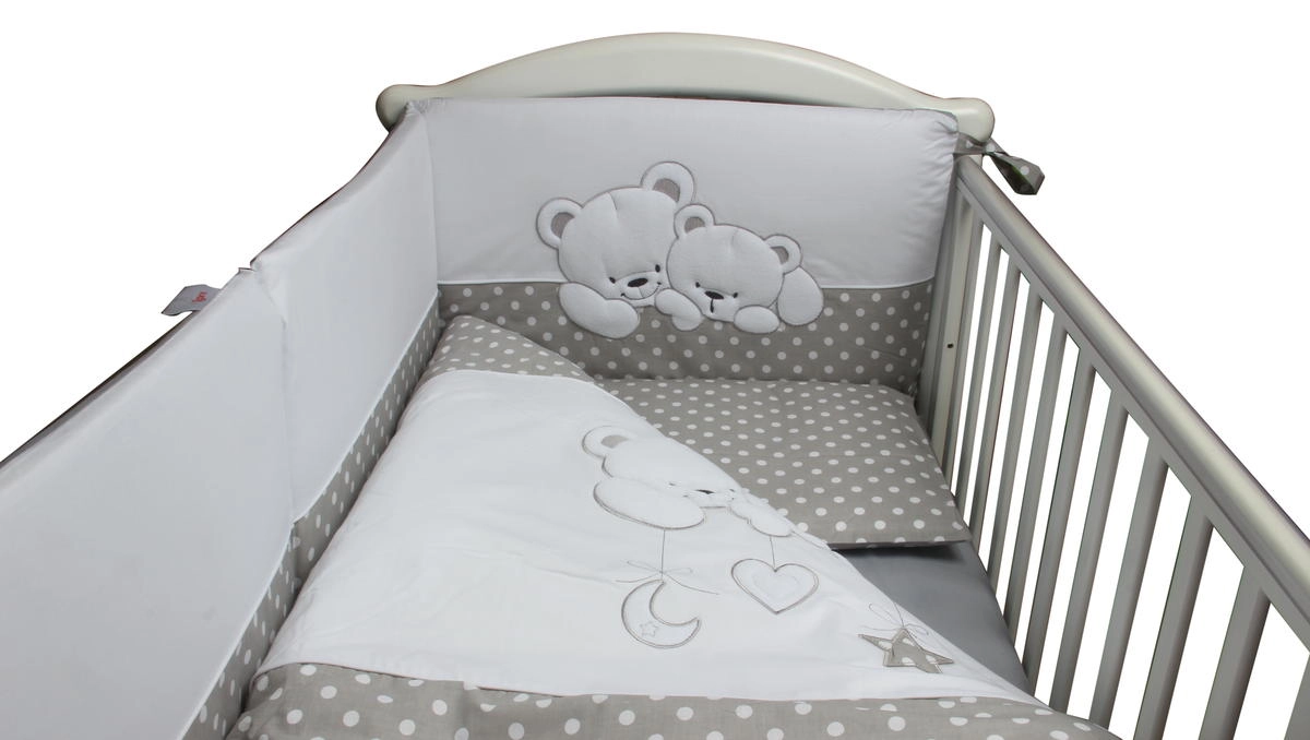 Комплект постельного белья Lepre Sweet Bears 6 предметов (125*65) 23 серый/горох rrhwdcj4zw7ygrzeyxfmd7id8nuy8vzj