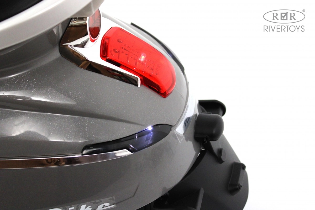 Детский электромотоцикл RiverToys Z222ZZ серый 52c3527kxtku5o4xn20cw930t7xr6yzd