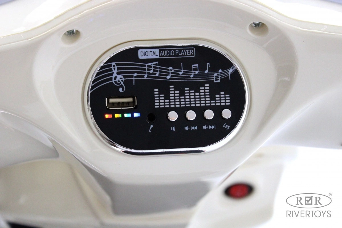 Детский электромотоцикл RiverToys Z555ZZ бежево-красный 8hwadi2jc3sva9r7t62j7c6119a3ns37