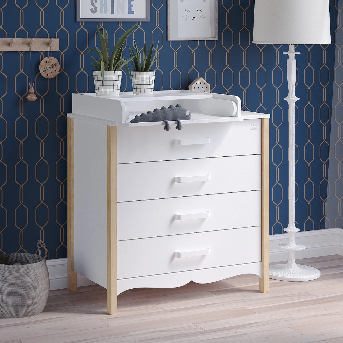 Пеленальный комод Sweet Baby Maestro Белый/Натуральный 7n85h6qra1aorowywnrq3ov6q9z21adm