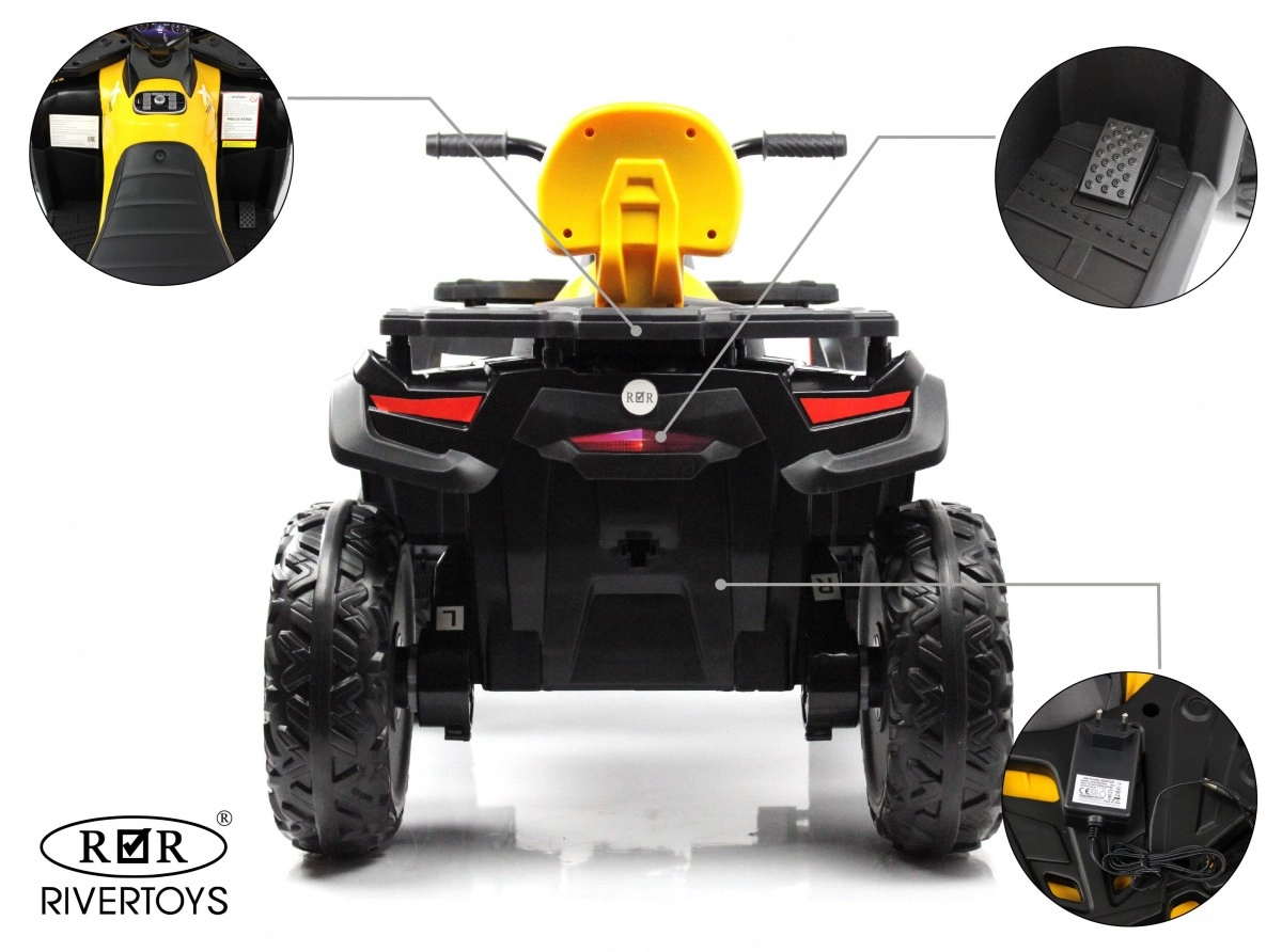 Детский квадроцикл RiverToys T001TT 4WD желтый a8dxb6j14q27a0z9brhfuk8ivek3394k