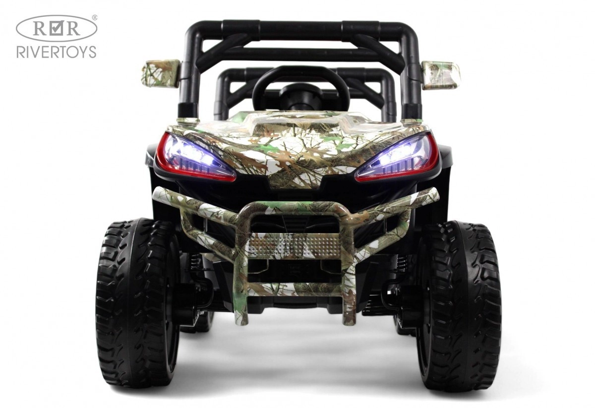 Детский электромобиль RiverToys L888LL зеленый камуфляж xdm6m75y34gqj0ja2zye5aiza58uflyf