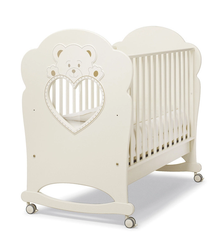 Детская кроватка Erbesi Cucciolo (со стразами Swarovski) Ivory (слоновая кость) 5ec9b0ec0765ba2ac7825f47223140a7