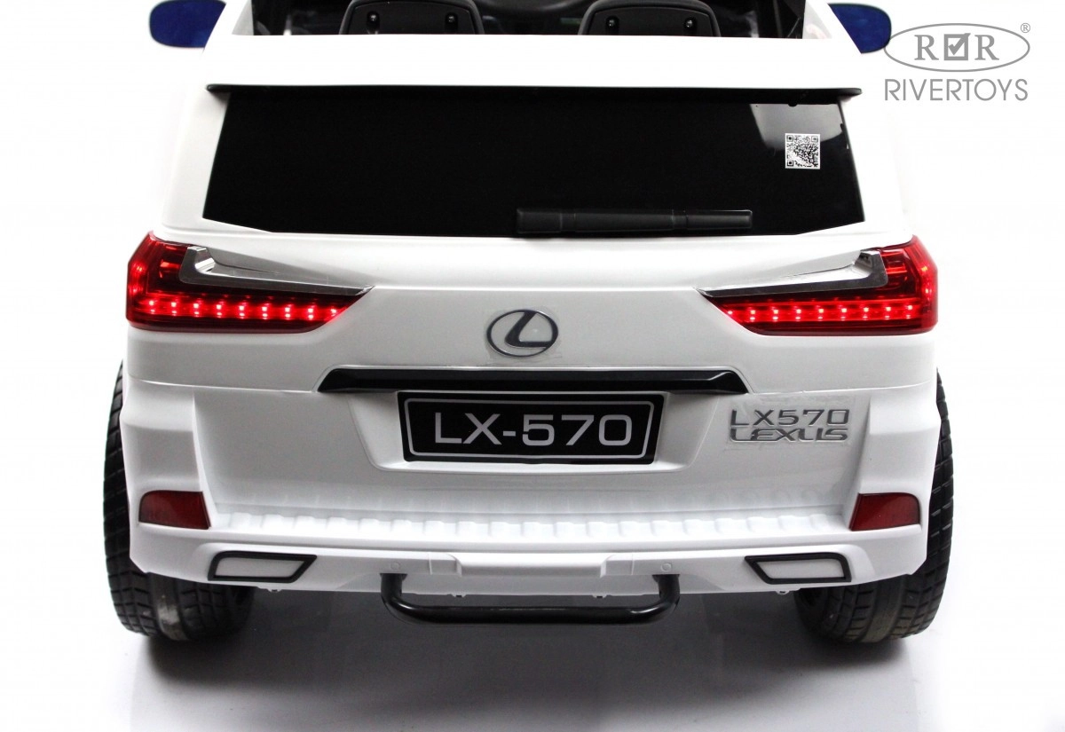Детский электромобиль RiverToys Lexus 570 E555EE белый t9yus8durfv4nu1hsv5c3h4x43j6hp77