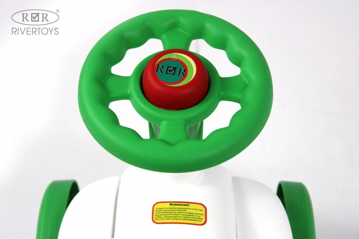 Детский толокар RiverToys G100GG белый ki6ubn8zezi2r179oeirw20z8or9ipry