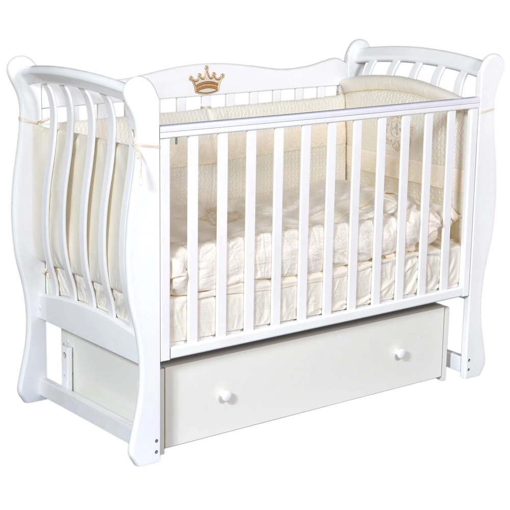 Детская кроватка КЕДР Viola 3 УМ Белый kplf96nons18z1gq7op2c4tiu66gx9c3