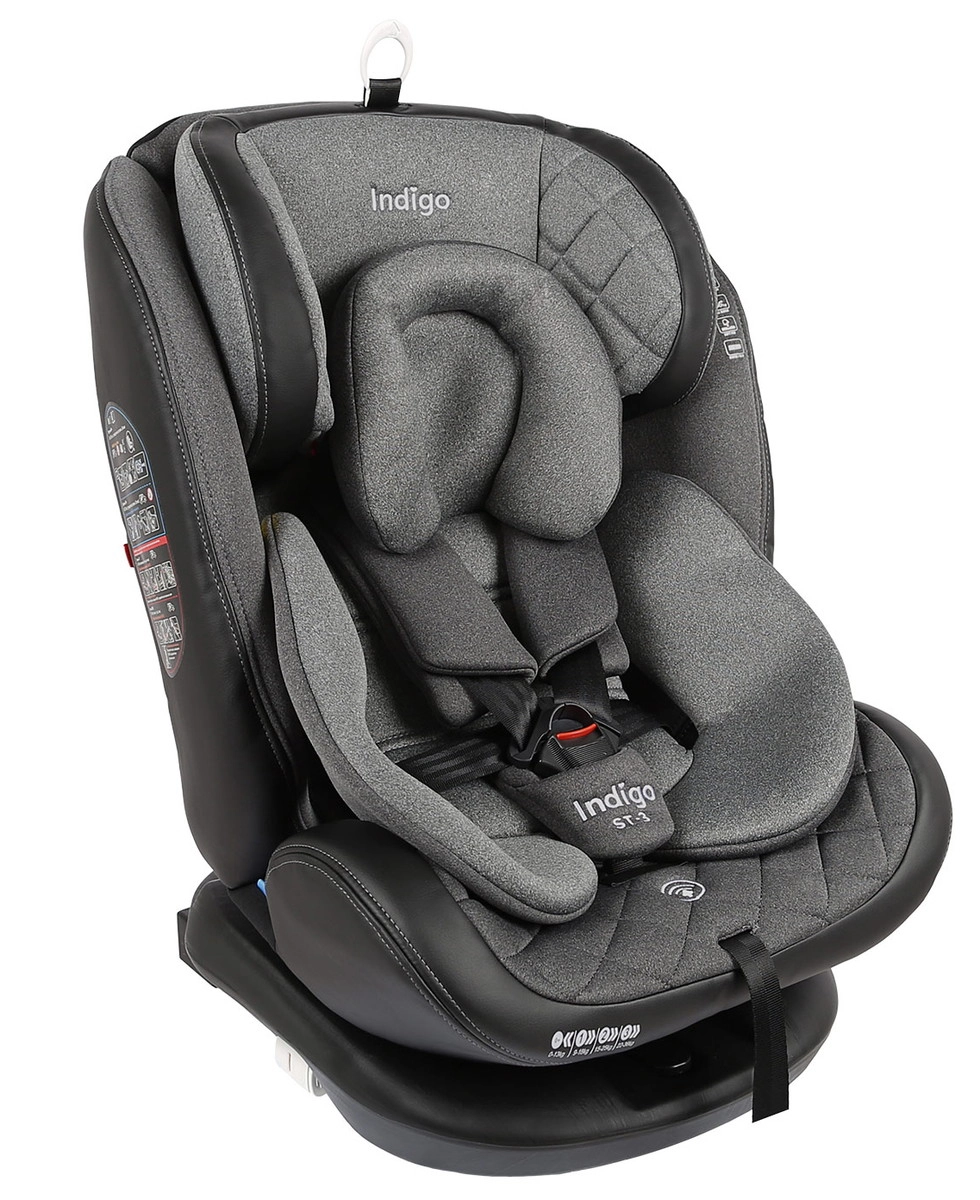 Автокресло Indigo AERO ISOFIX, ST-3, группа 0+1+2+3 серый 15r264iunw6eq12x3xjc0x0220ejsoe2