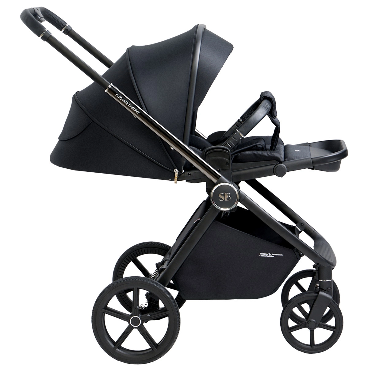 Прогулочная коляска Sweet Baby Elegante Chrome Black 49igsdkhs039jsmktl2yg6e5vvjcvlmo