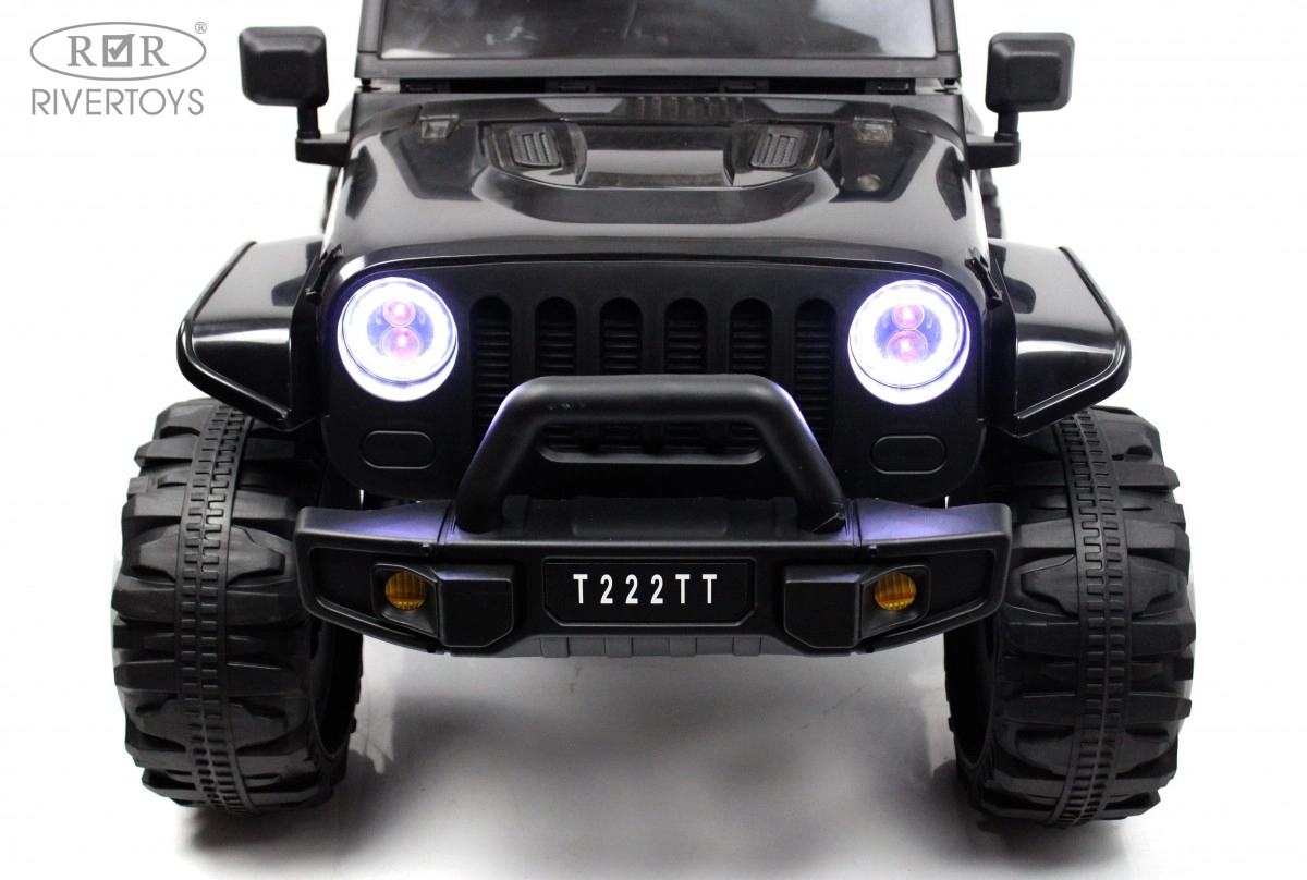 Детский электромобиль RiverToys T222TT 4WD черный lq34fhfw3yfhzh0e8d8eb91jfzd33fzf