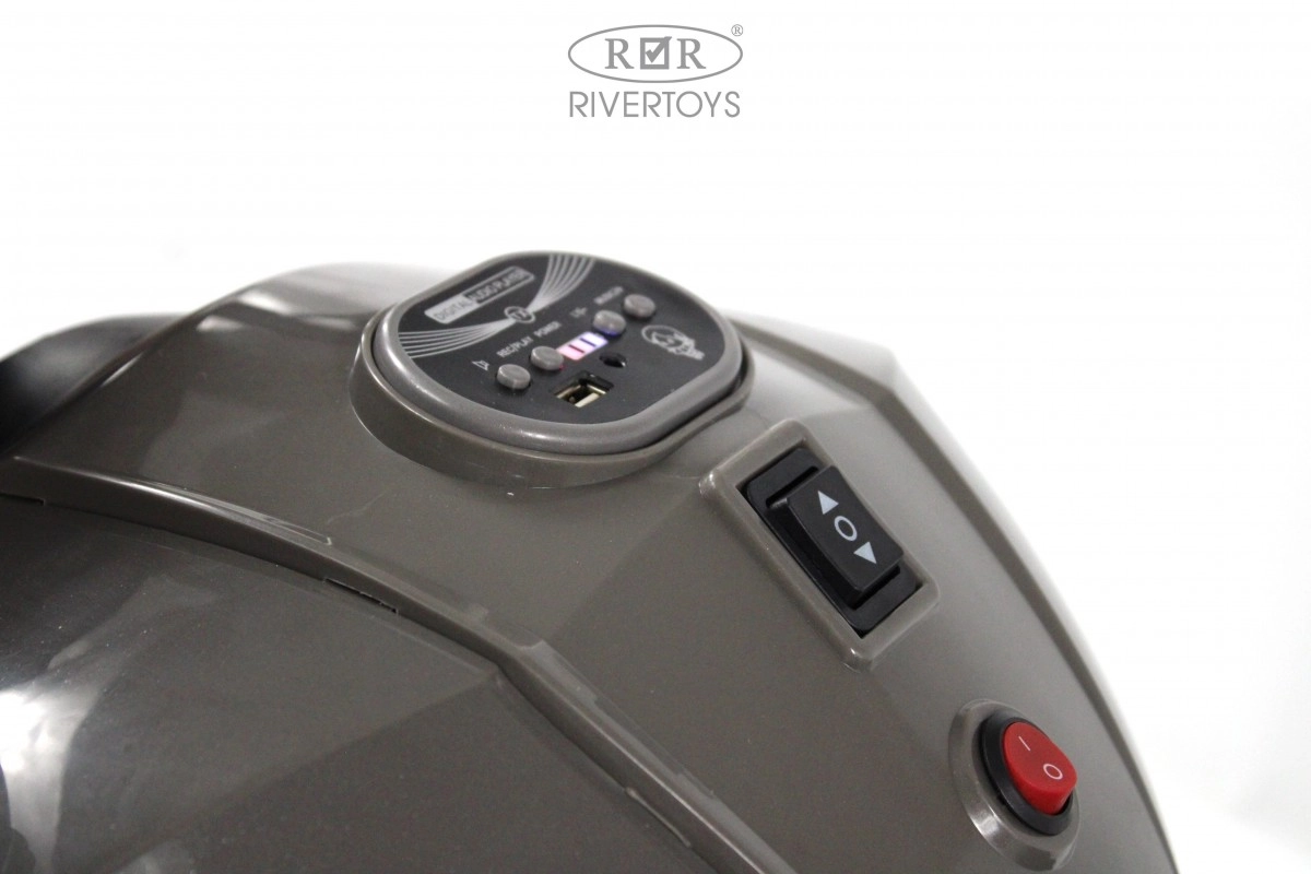 Детский электромотоцикл RiverToys C111MC серый ls2b7230gm0whcqw5x7vu6d1hxlyr0fv