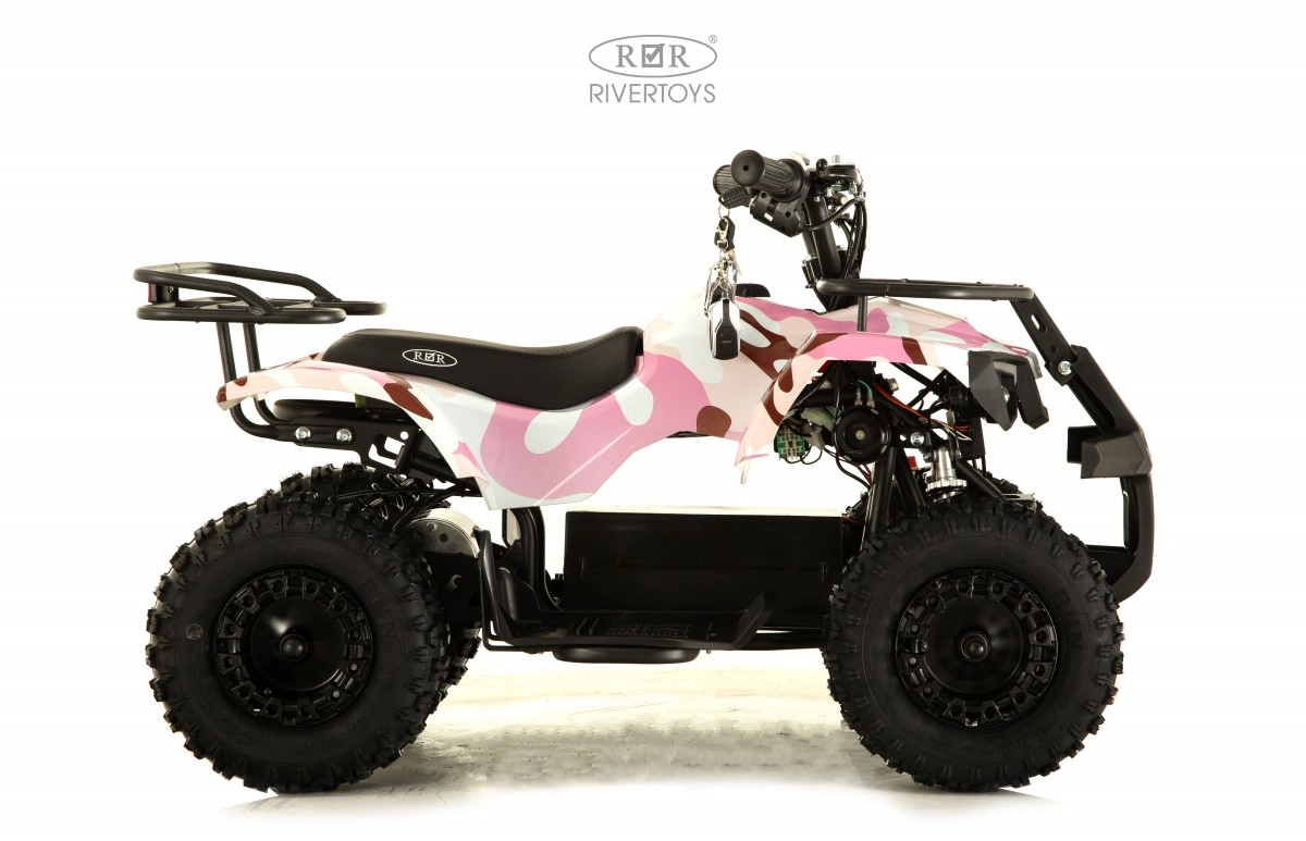 Детский электроквадроцикл RiverToys TIKI розовый камуфляж t3jsveruuro5cjskdce7u2pkt5xktxft