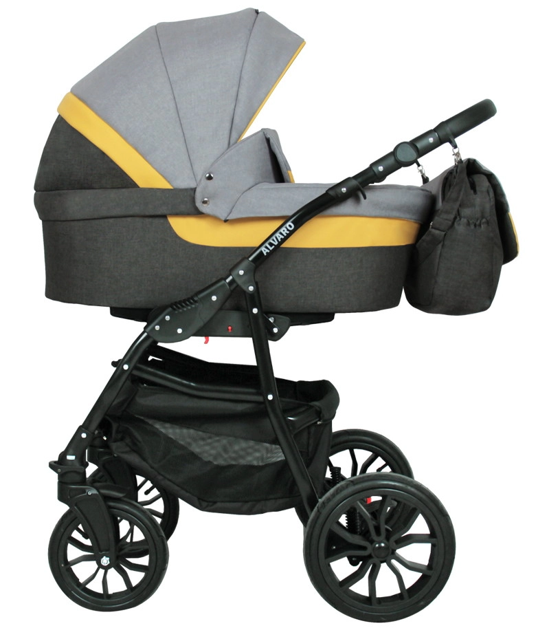 Коляска 2в1 Alis ALVARO т.серый+св.серый+желтая кожа p4968vzux1zqpapz7hylnowhy9p10toh