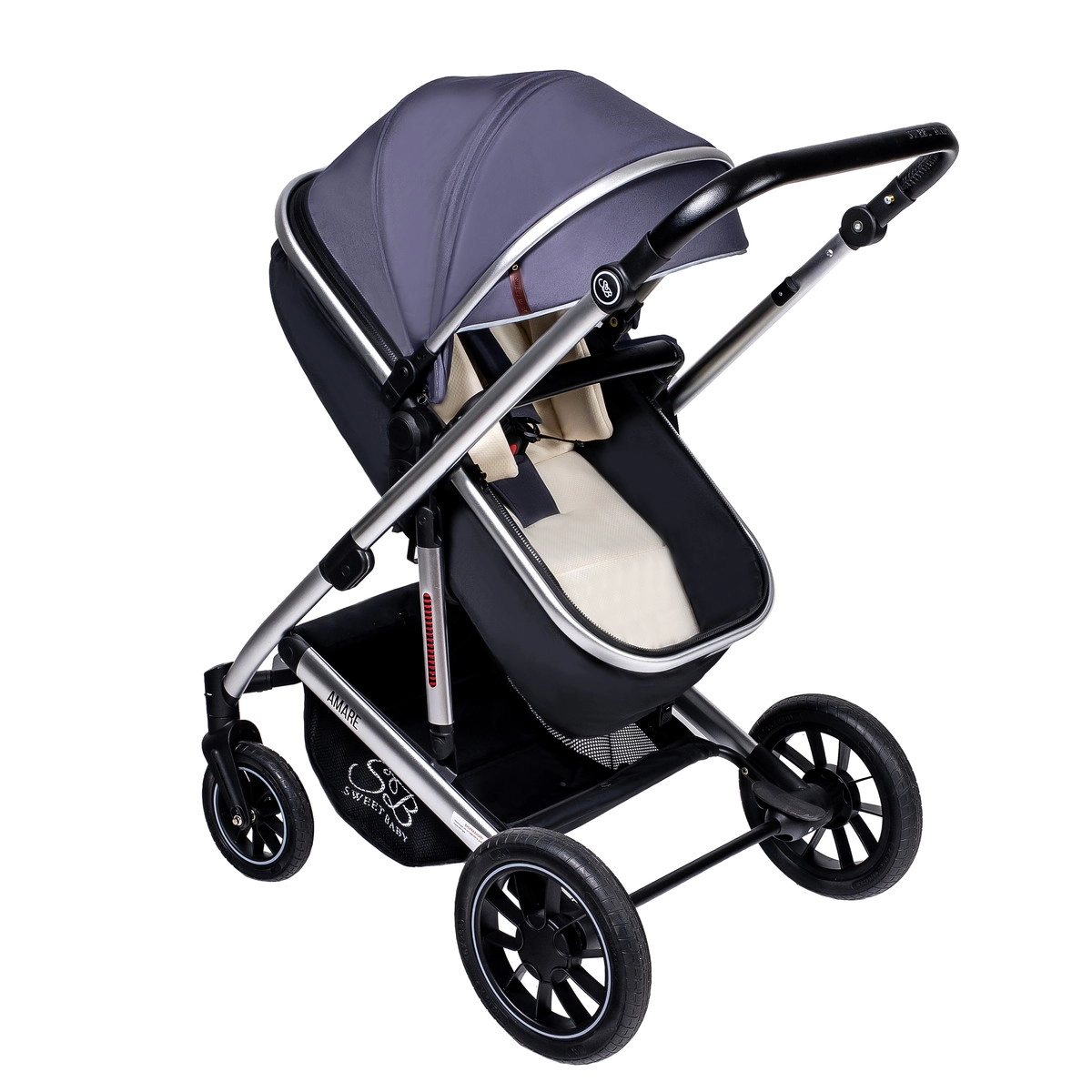 Коляска-трансформер 2 в 1 Sweet Baby Amare Grey qyze46pqtibknd573yycdk2yc9sl5s6g