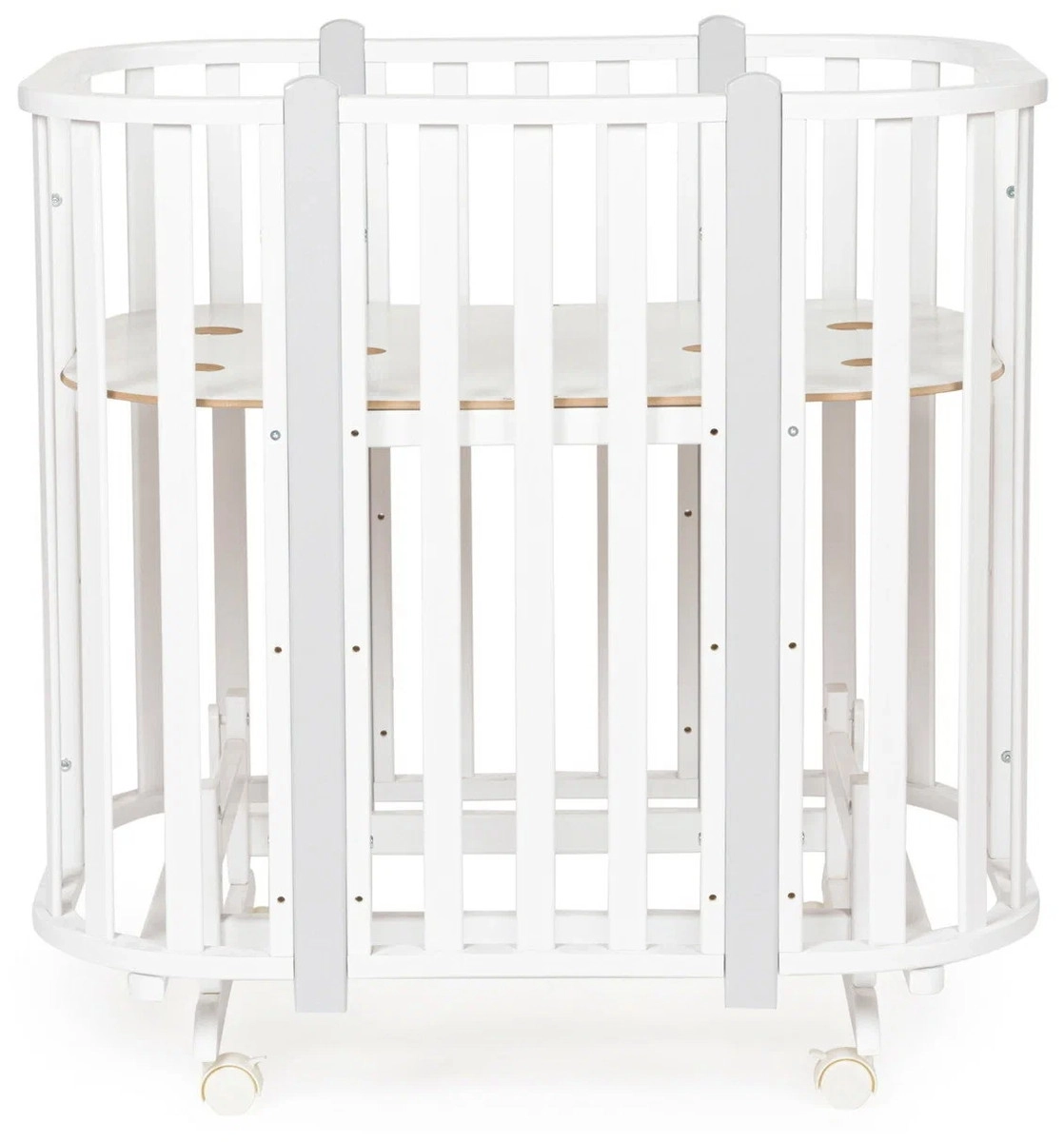 Кроватка-трансформер 5 в 1 Sweet Baby Palermo с маятником Белый/Серый kcf0uyuen0inn6443oregtqsru14c6bo