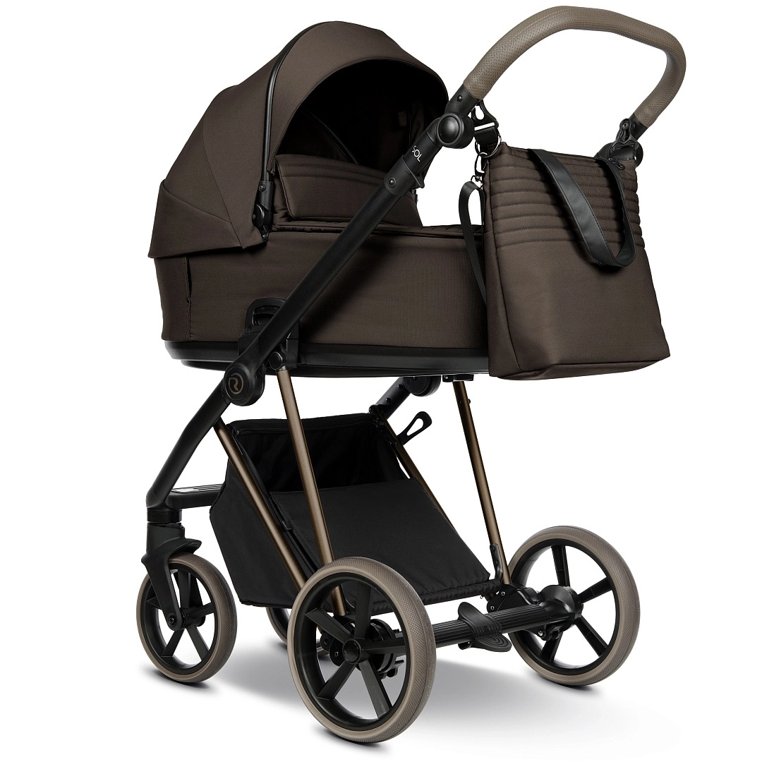 Коляска 2 в 1 Roan Sol Vintage Luxury (Turkish Coffe/Bronze/руч.Cappuccino)