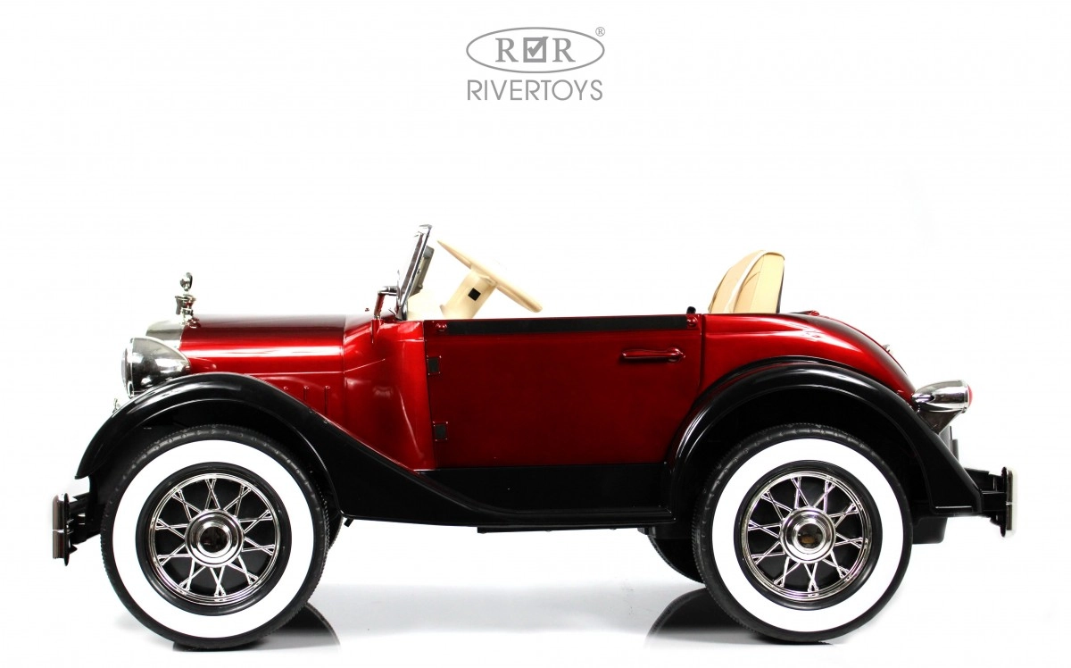 Детский электромобиль RiverToys X005XX красно-черный guo7z1v7thl6grss3aet8khtyekm0eb6