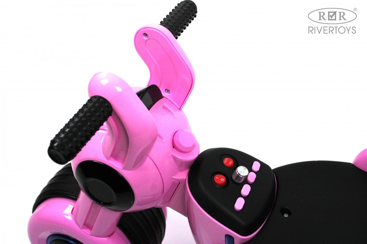Детский электромотоцикл RiverToys Мoto HL300 розовый cb2gn2q00fe6c01nonhs1h8adhjznu1p