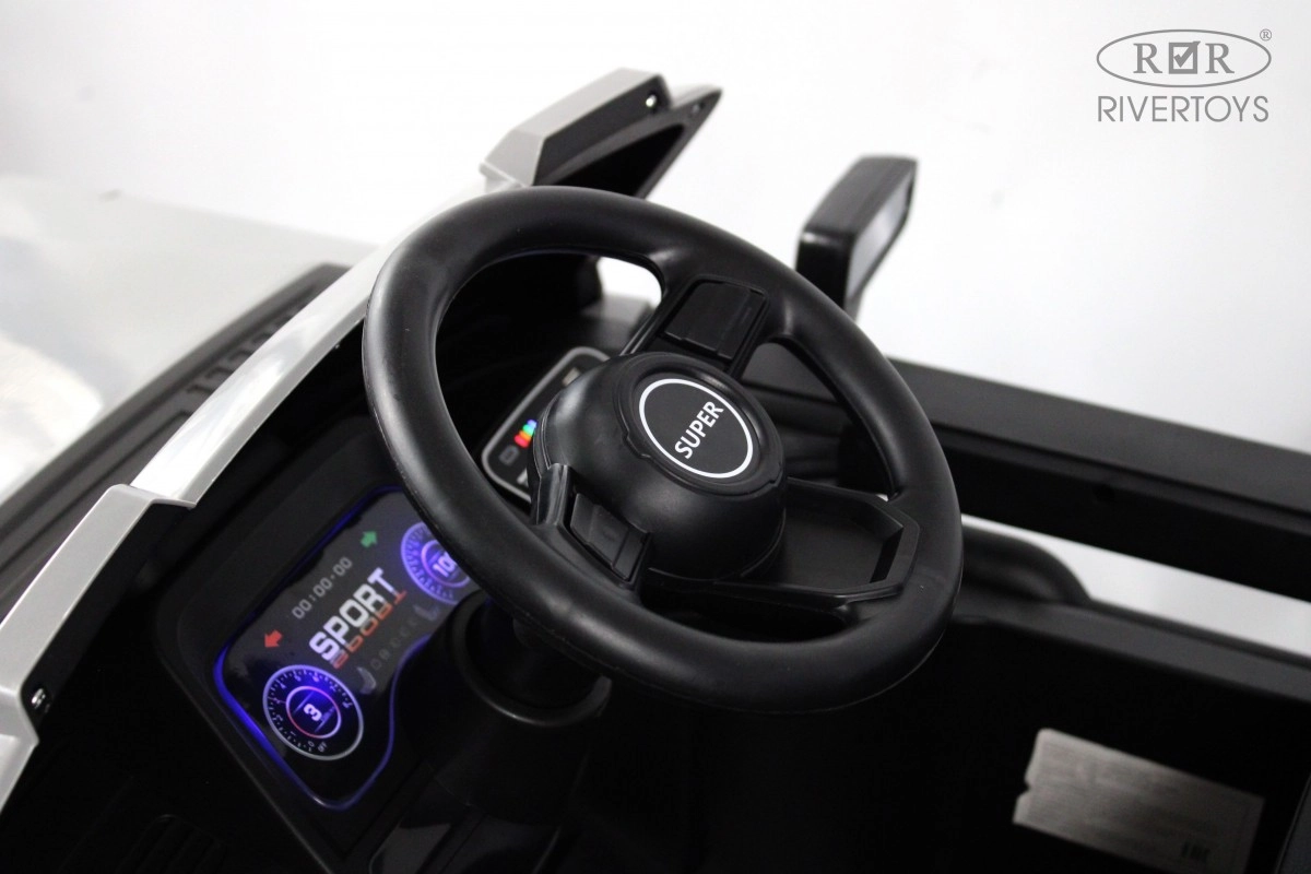 Детский электромобиль RiverToys X888XX серый n6dsbho75l8vnd7yirkeh59mcnut8if6