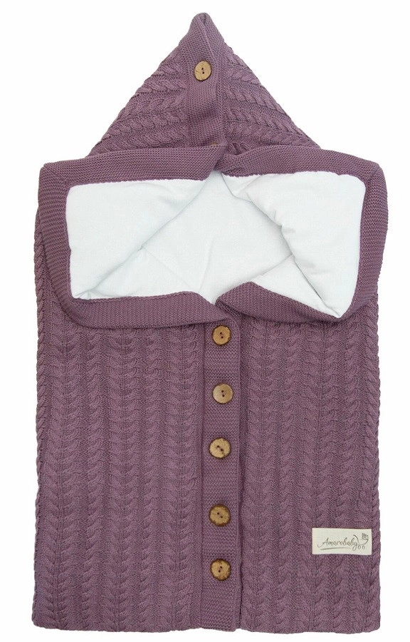 Конверт на выписку AmaroBaby Pure Love Snap вязаный утепленный 75 см розовый 6cw26xnbxba0tck3r9gsc3zvvkojc295