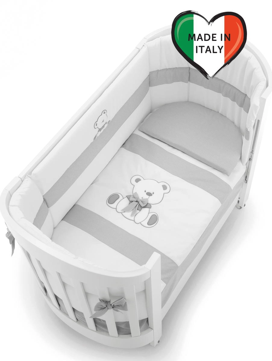 Детская кроватка Erbesi Tato Ovale Белый/Серый tazrv3xfyv467k9xv9tu4j1i8nrf514o