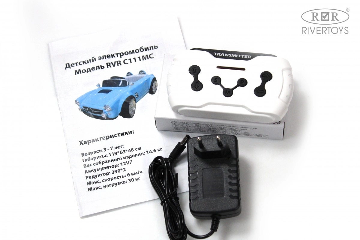 Детский электромобиль RiverToys C555MC синий l69x4qxhe2y10t0clgddlkzji1ajy0eg