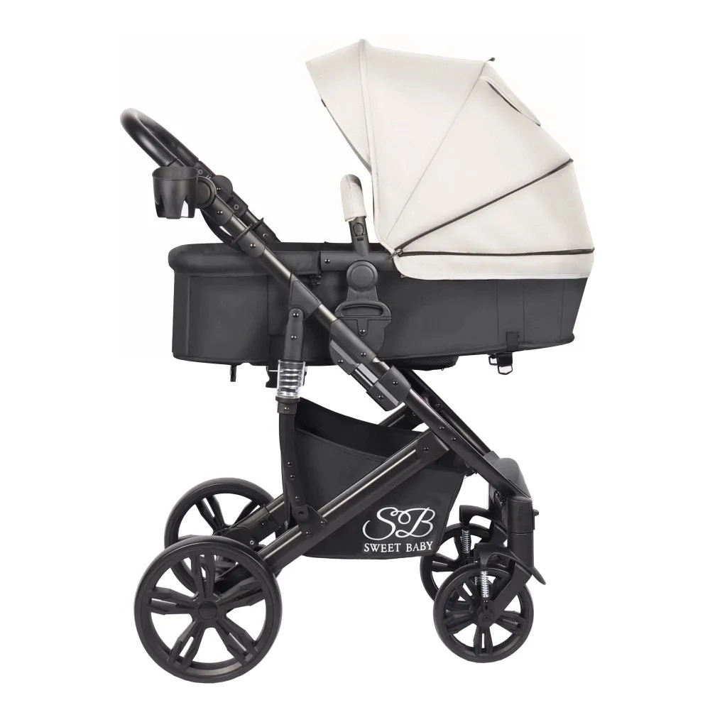 Коляска-трансформер Sweet Baby Comfort Black Black Beige sg3vnwtb288lv2cijlk4qr80t34dyxvb