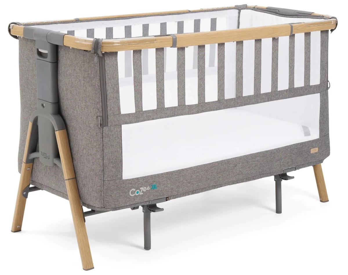 Кровать-трансформер приставная Tutti Bambini CoZee XL 120*60 (Oak/Charcoal 211209/3590)