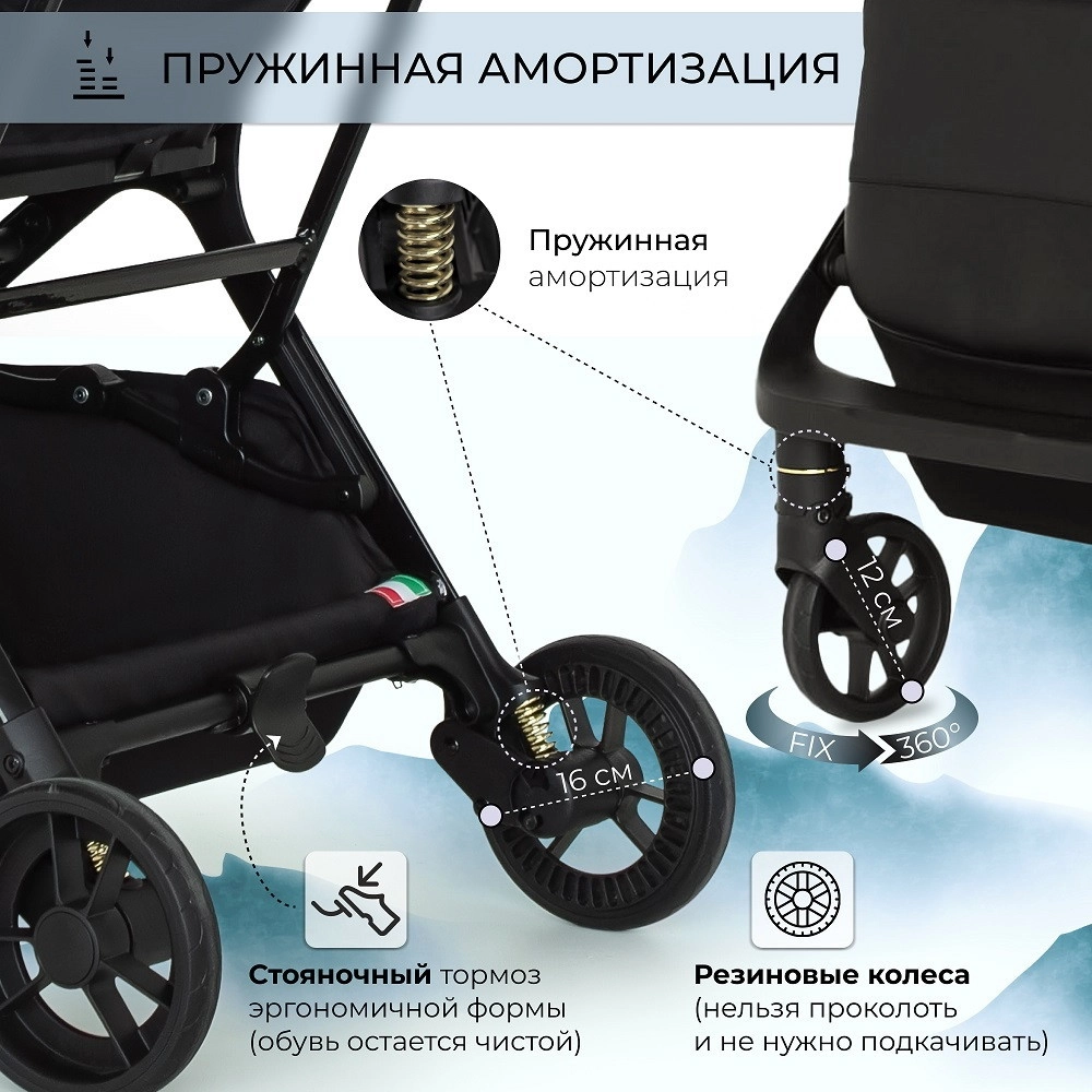 Прогулочная коляска Sweet Baby Aura Black o8x0xtrczegvp74rkhlsf8bztm6rpzfg