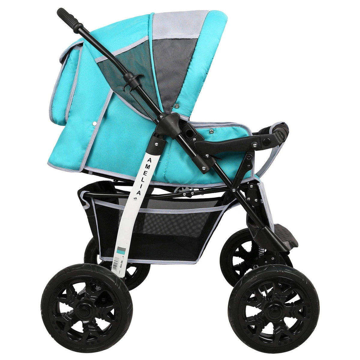 Прогулочная коляска Alis AMELIA I  бирюзовый+св.серый hvyuazcxxnj8frxneoyb3tshjlyfw9rh