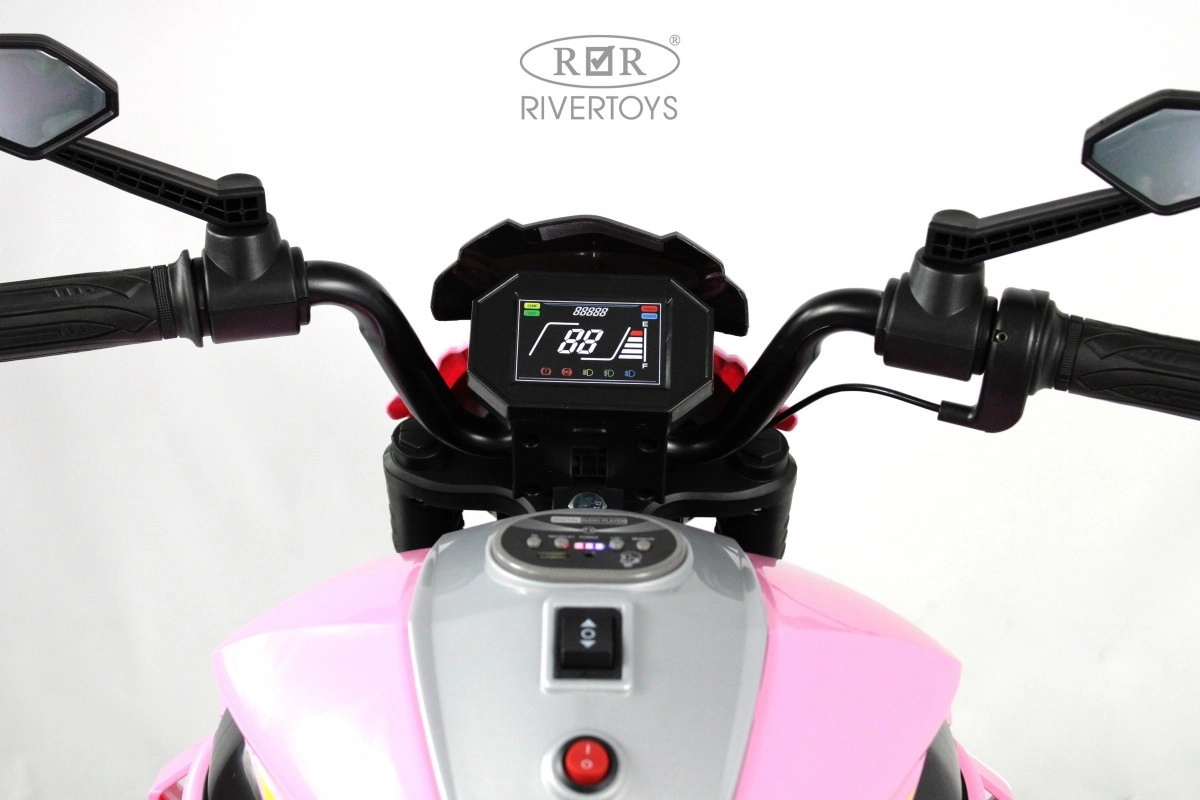 Детский электромотоцикл RiverToys C111MC розовый 66g64wyl8fkcavdof84zh3ik6qysdqc3