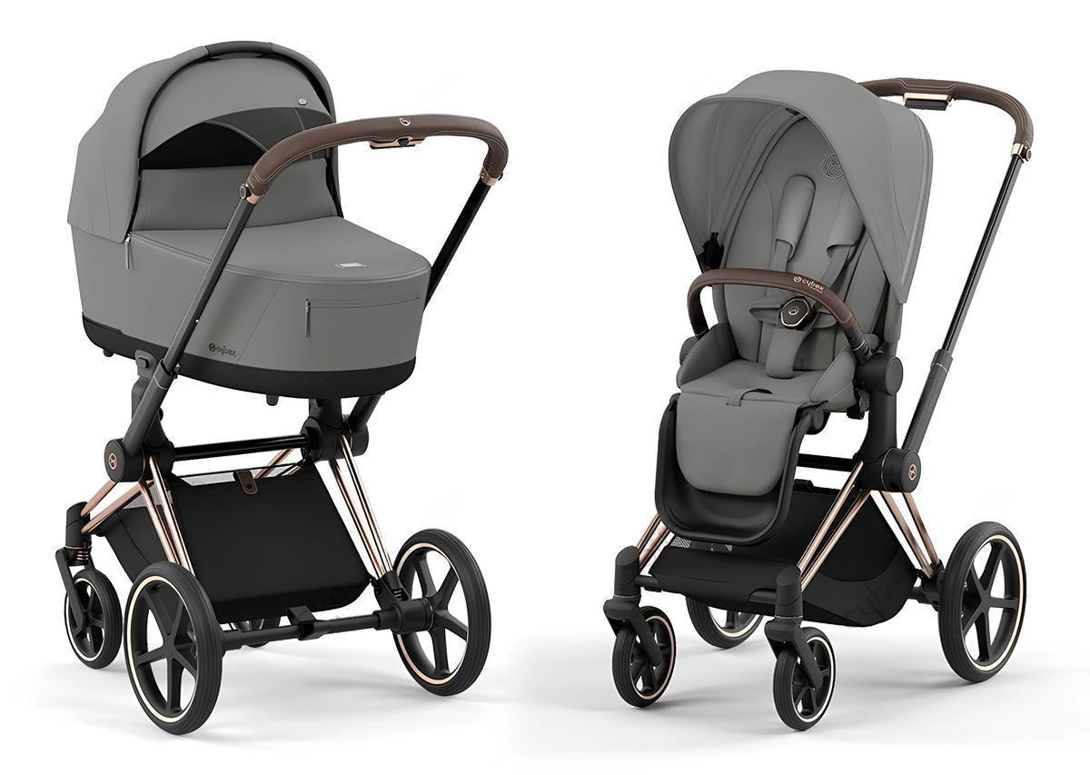 Коляска 2 в 1 Cybex Priam IV (шасси Rosegold) Mirage Grey 78uvdjrbm74tottnk79ld661rmyv2mqk