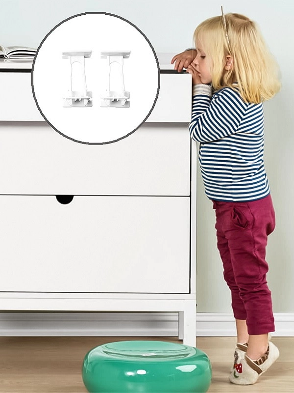 Блокиратор выдвижных ящиков Clippasafe для игрушек 2 шт. белый 8681239x4qav0dmuohwt4b2nn6pnle8s