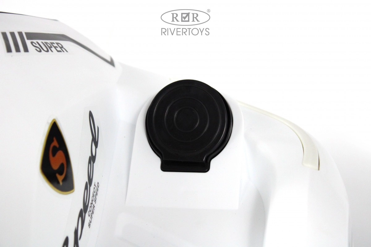 Детский электромобиль RiverToys K009PX белый 2vurrb81nekuilsjm4oxgydjy6ki4icj