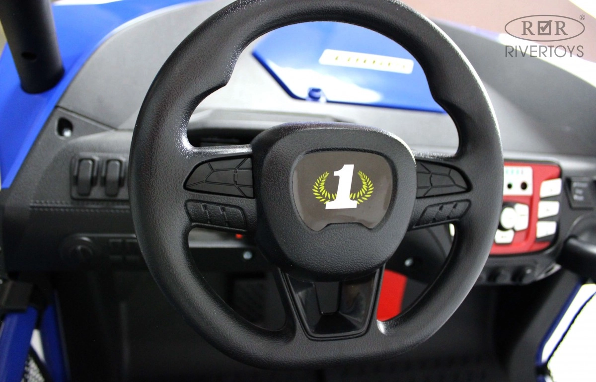 Детский электромобиль RiverToys P555PP темно-синий 2a5tirl63ng3kq8ugliuck8u9zhxoef5