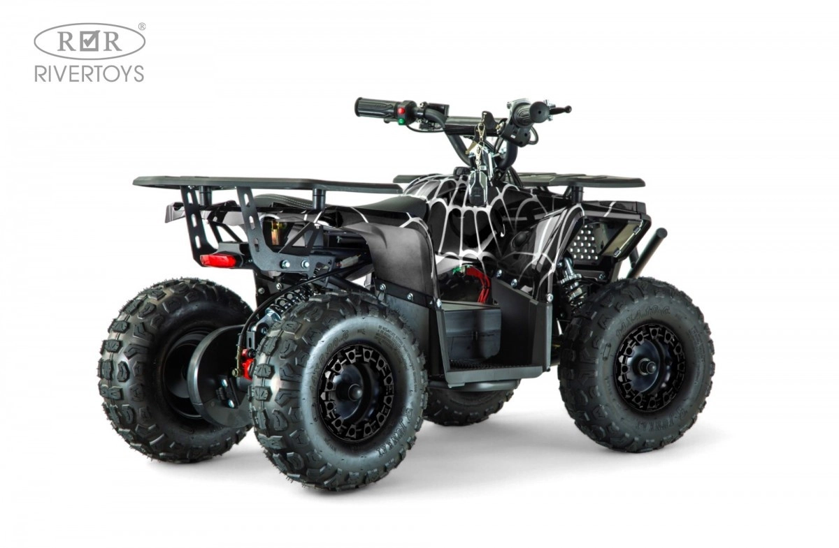 Детский электроквадроцикл RiverToys MIKA LUX черный Spider gavwlzu44wriufug31xndhl261xl3vdt
