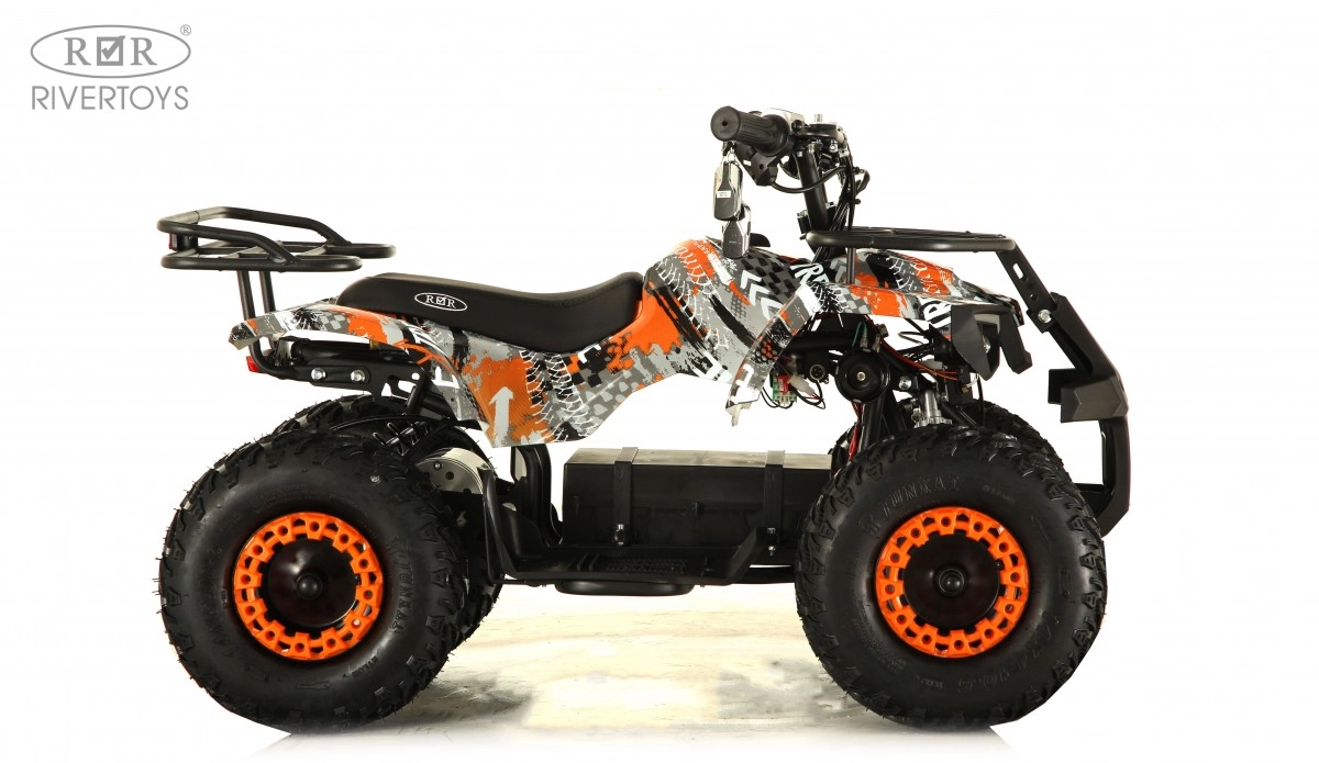 Детский электроквадроцикл RiverToys TIKI LUX оранжевый 4q89ncrj324b10hfriqncb2ruwn9jq1d