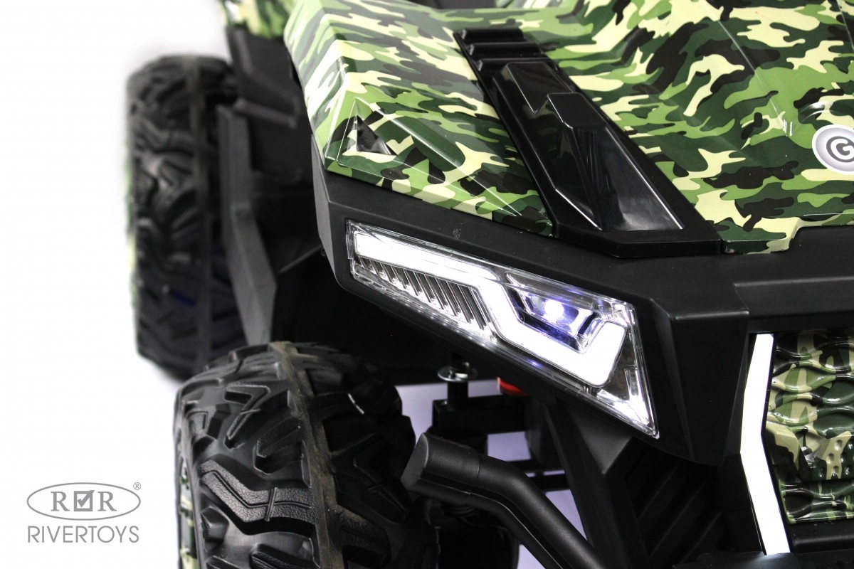 Детский электромобиль RiverToys X999XX зеленый камуфляж 4qpqn8pouo050dnrgkm8blfzotkzuoku