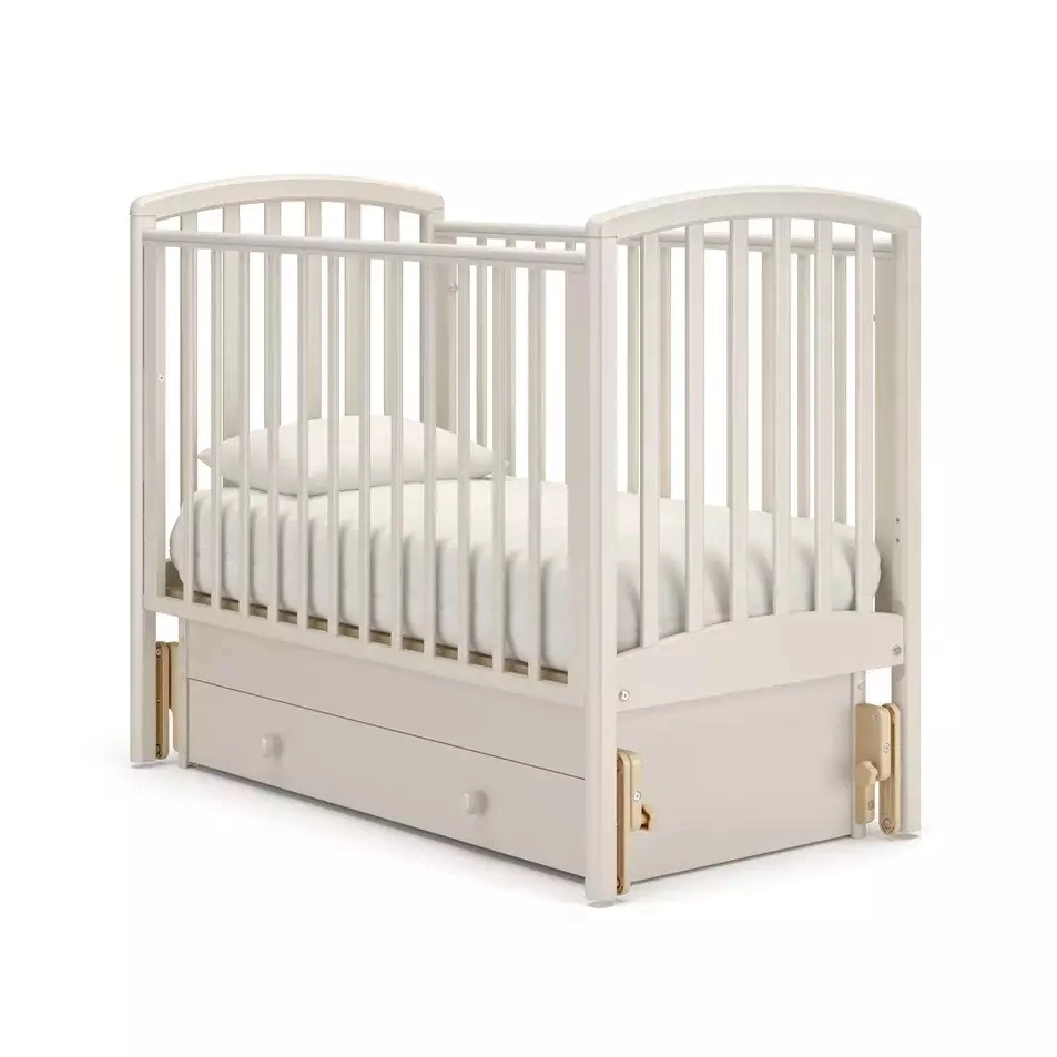 Детская кроватка Gandilyan (Гандылян) Дашенька маятник (ваниль (витринный образец))