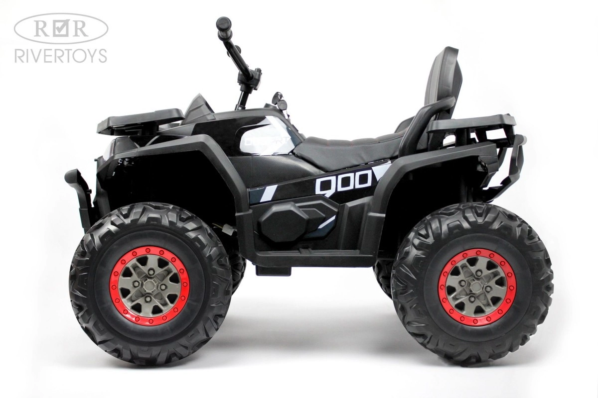 Детский электроквадроцикл RiverToys H999HH черный rx5u05r1e1xqtw79akyprnmnd12fbuoj