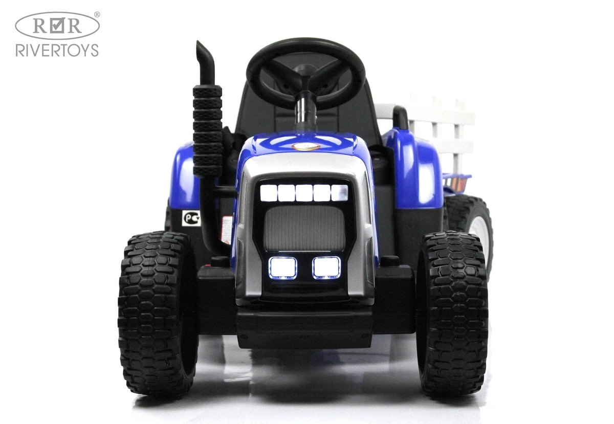 Детский электромобиль RiverToys Трактор H444HH синий e67jz6pdwcf6z2p9ze8y23oswa162toh