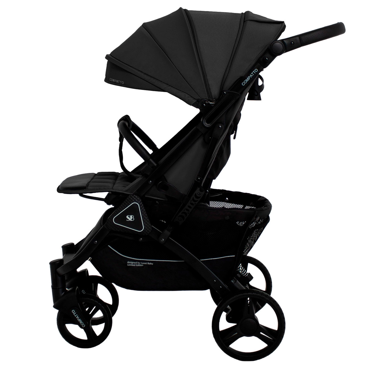 Прогулочная коляска Sweet Baby Compatto Black dwkbbqw8giqlahv2ol51w5zo4abh2cfp