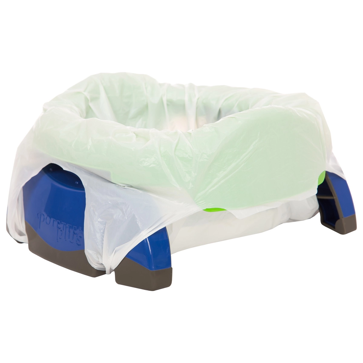 Дорожный горшок Potette plus складной, 10 одноразовых пакета синий-зеленый f8d0ejy1w2ln4q0ywq3rqprod77usfel