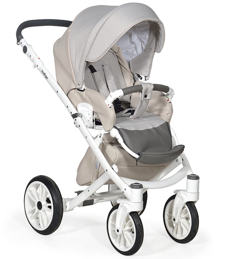 Коляска 2 в 1 Indigo PORTO  бежевая кожа+бежевый лен b2w5bpbufaf354tltodq3ajfx53mzad2