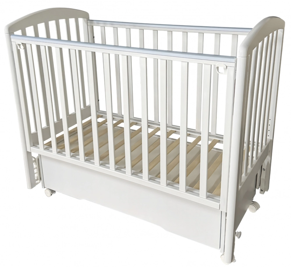 Детская кроватка Беллини Альба Премиум (универсальный маятник) (белый)